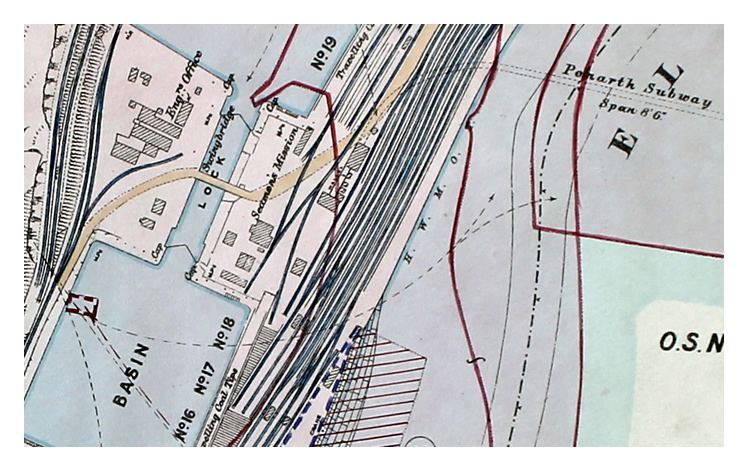 GWR Penarth Dock and Harbour Property Plan in the period 1928 - 1933