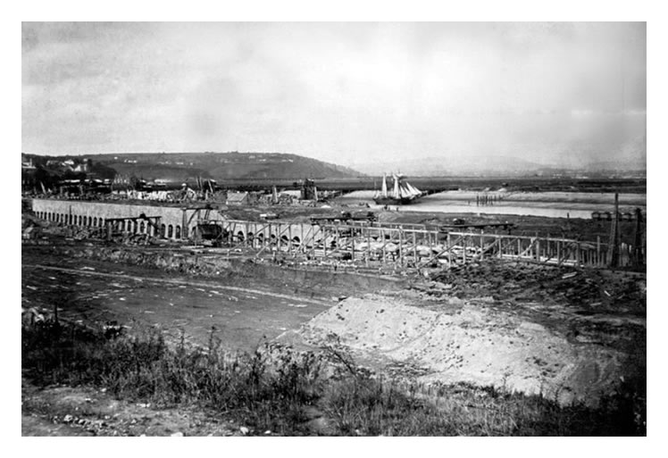 1862 - building Penarth Dock