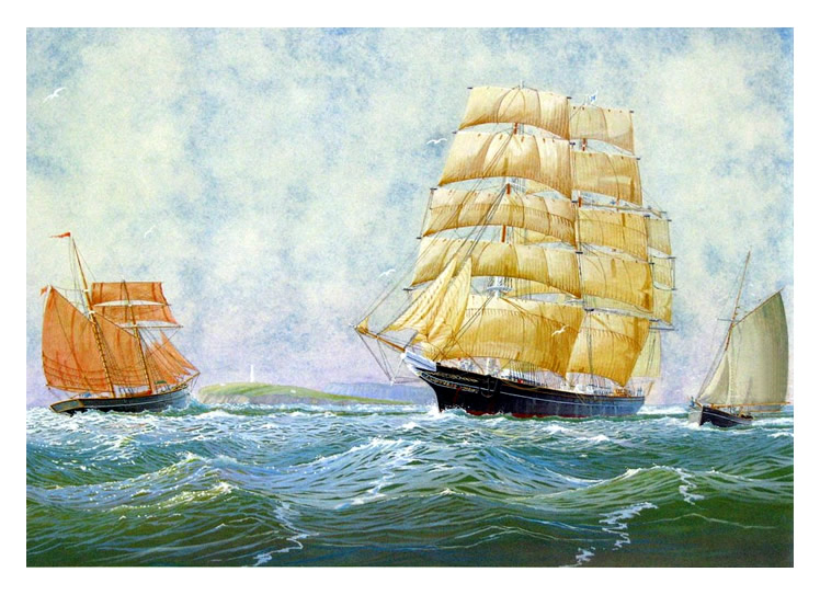 Cutty Sark Approaching Penarth- May 22nd 1880