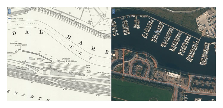 Penarth Slipway & Gridiron of the Penarth Dock Ship Building & Ship Repairing Co. Ltd.
