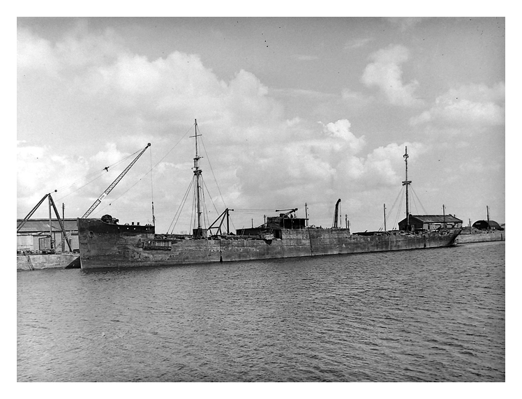 2 - Ship breaking adjacent to the yard of the Penarth Ship Building and Shiprepairing Company.