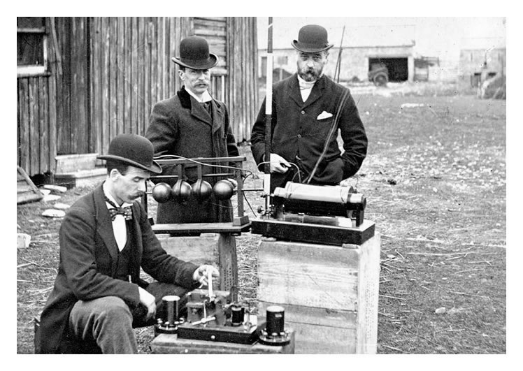 1897 - Marconi - first radio transmission over water