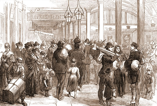 Exodus from Meerthyr - 1873