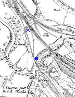 OS map 1878 Cogan