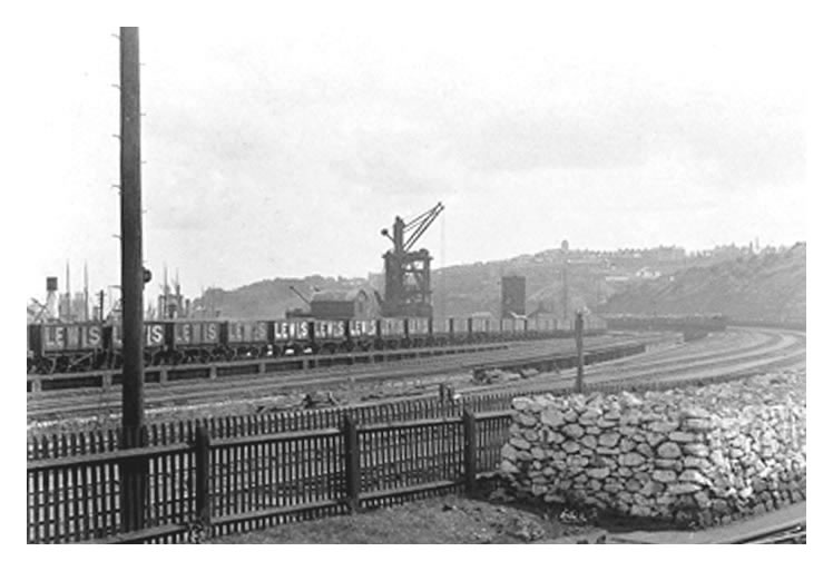 Penarth Dock looking toward the southern quay