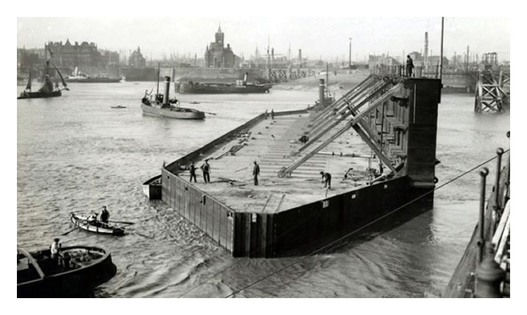 pontoon for the Mount Stuart Dry Docks at Cardiff