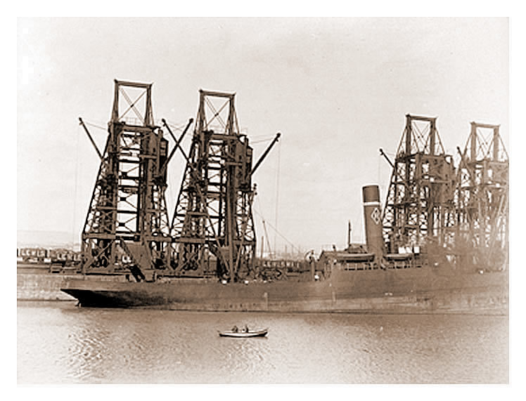 Coal tips at Penarth Dock