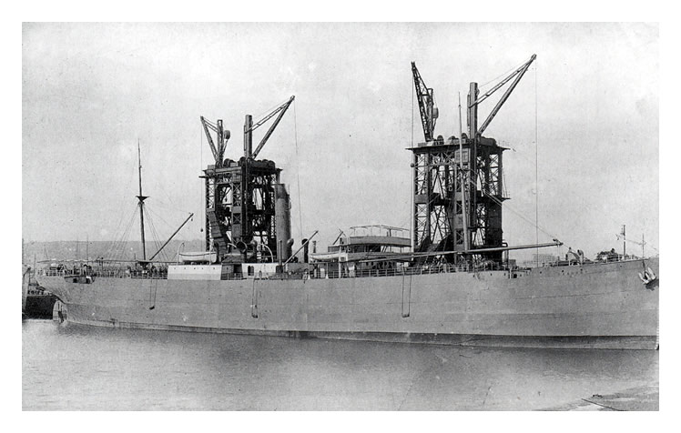 c.1905 - s.s. 'Frankby' being coaled at tips numbers 19 and 20 at Penarth Dock.