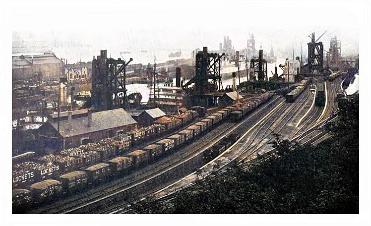 c.1925 - General View - Penarth Dock.