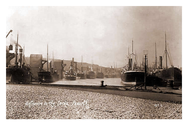 c.1917 - Entrance to the Docks, Penarth.