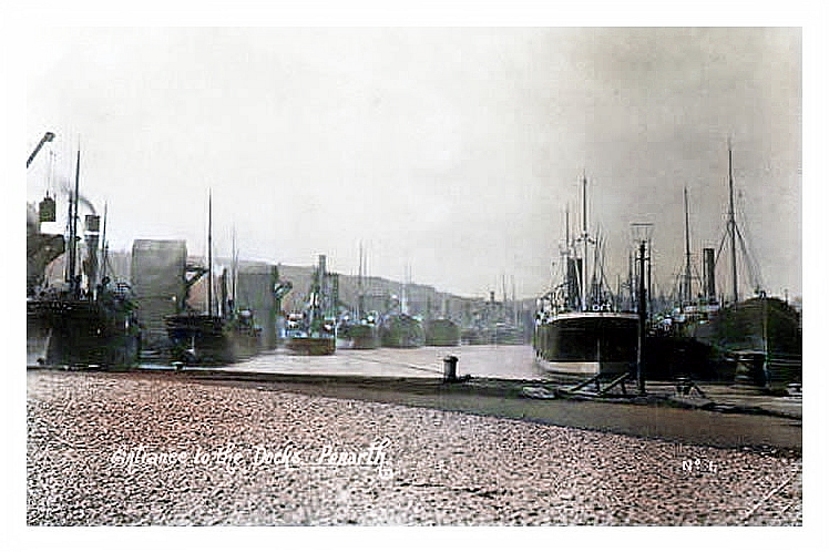 c.1917 - Entrance to the Docks, Penarth.