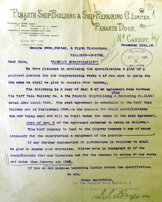 Pontoon specification Penarth Dock