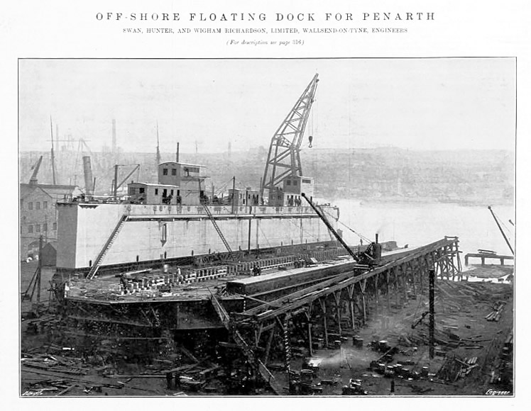 1909 - Off-shore Floating Dock for Penarth