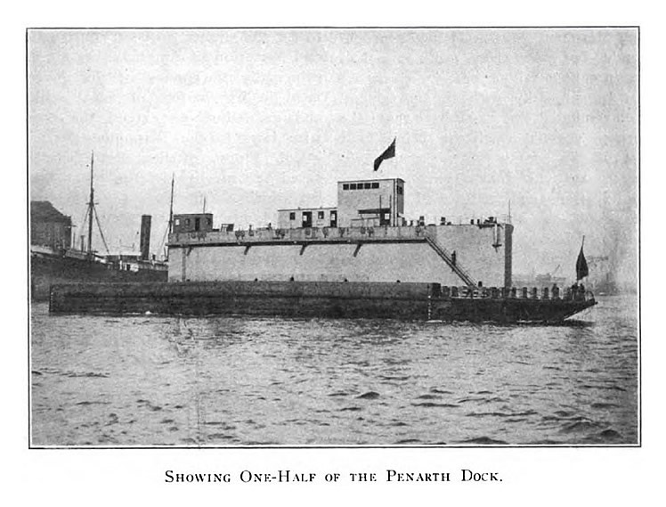 Showing One-Half of the Penarth Dock.