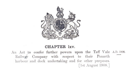 Taff Vale Railway Act 1908