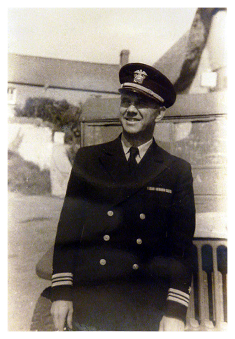 Lt. Cdr. Arnold Winfield Chapin USNR - Commanding Officer US Naval Base Penarth, Wales and Cardiff, England.