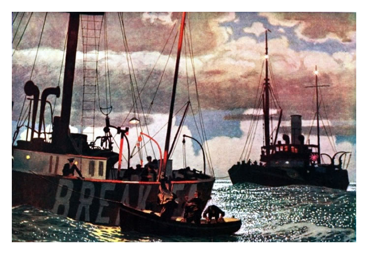 Breaksea lightship by Charles Pears