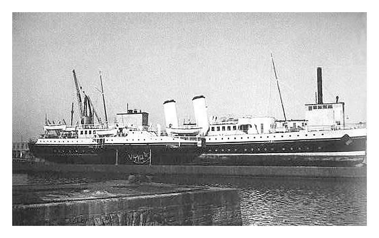 P.S. Bristol Queen under repair on the Penarth pontoon.