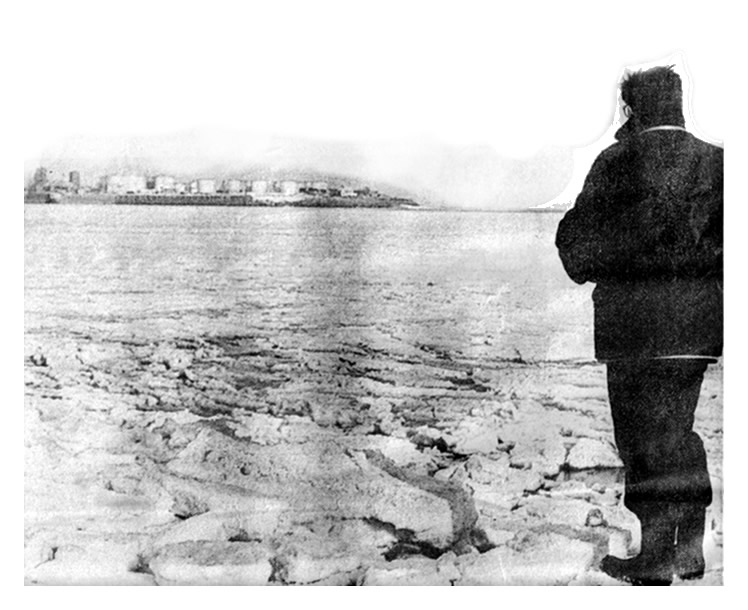 1963- 'The Big Freeze' - A photograph from the South Wales Echo Souvenir 
