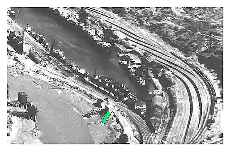 'Distant view of Penarth Docks' 