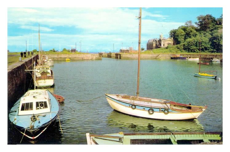 Penarth Dock - the Basin - c.1970 - Tide in!