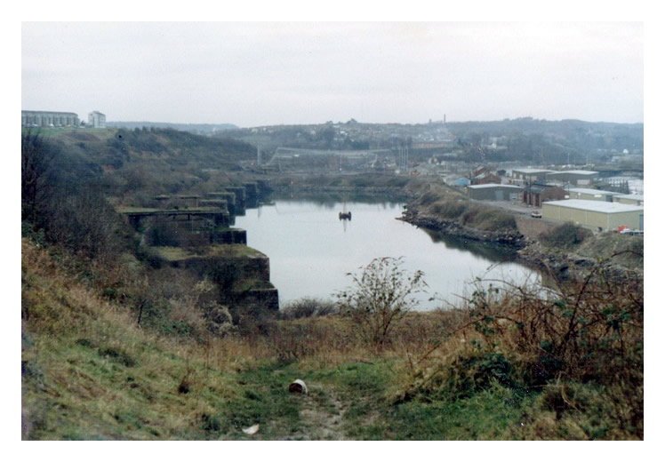 A view of the Penarth Dock dating from the mid-1970's.