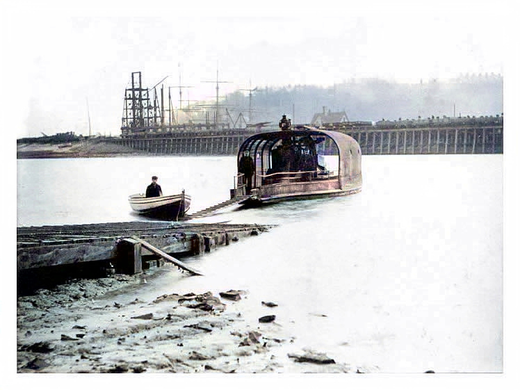 River Ely - chain ferry - 1899