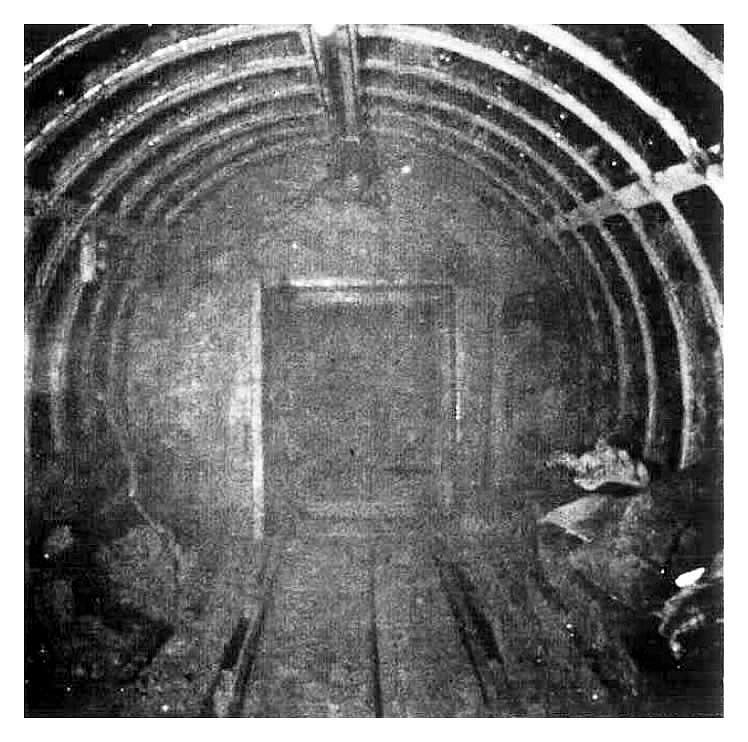 Tunnel shield for River Ely subway at Penarth