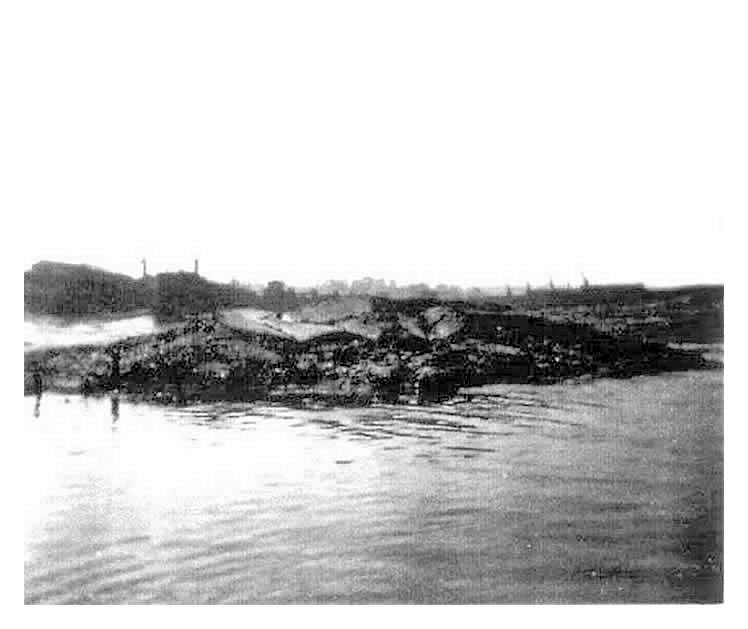 1898 - surcharge in the River Ely, Penarth - building the subway