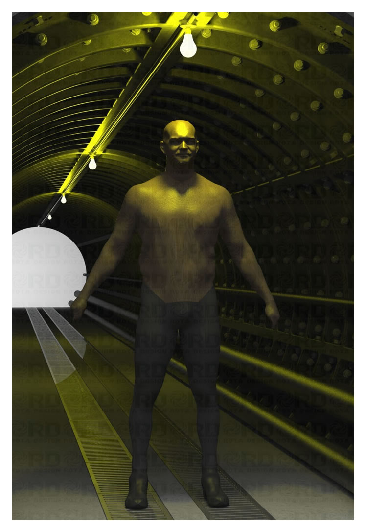 A 3D CAD rendered image of the River Ely subway at Penarth.