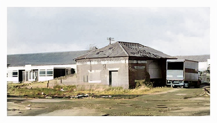 The entrance building on the Penarth Dock or southern side of the subway which was demolished in 1976