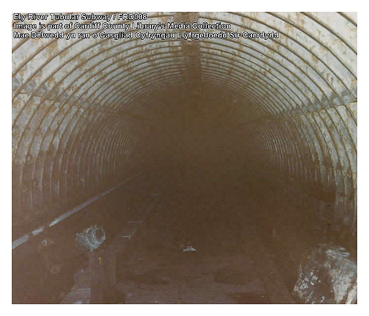 1986 - Ely River Tubular Subway taken by Cardiff County Council. 