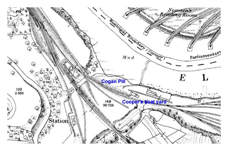 Cooper's Boat Yard in the River Ely
