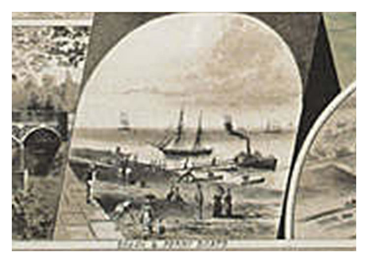 The Penarth - Cardiff Ferry at Penarth Beach - 1884-94