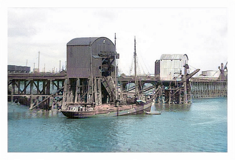 'Eilian' at no 2 coal tip in the Ely Tidal Harbour, Penarth Dock