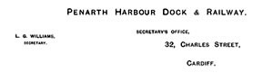 Penarth Harbour Dock & Railway Company 