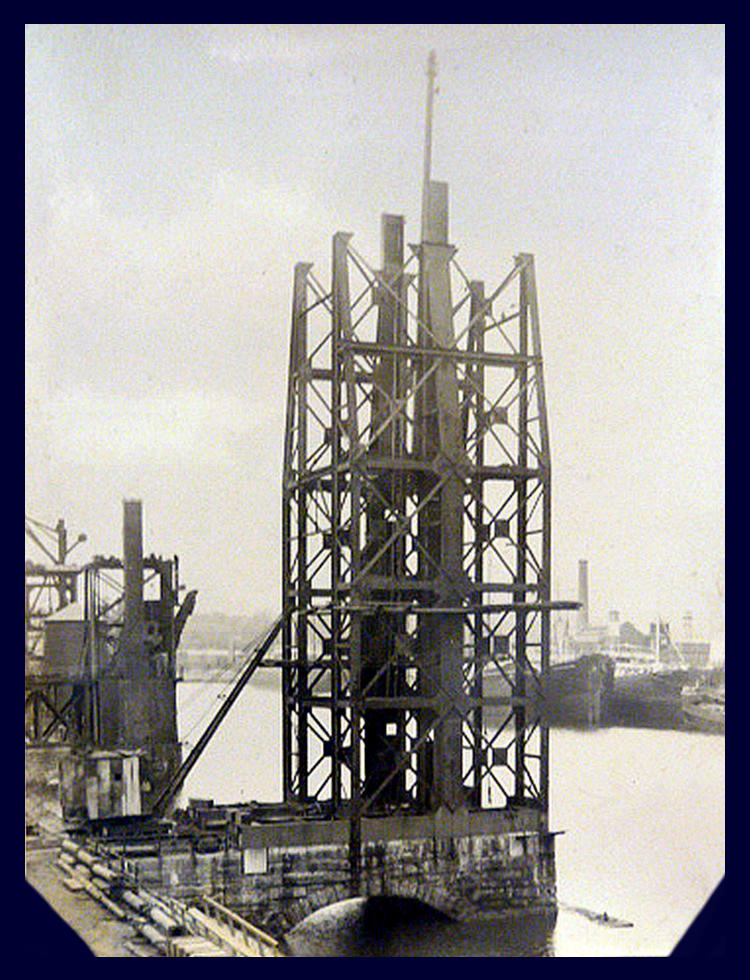 7th April 1912 - No. 5 hydraulic coal hoist under construction at Penarth Dock the work of Tannett Walker Limited.