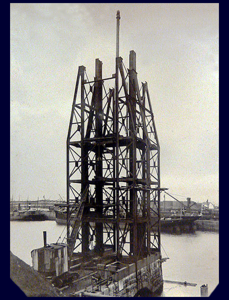 7th April 1912 - No. 5 hydraulic coal hoist under construction at Penarth Dock the work of Tannett Walker Limited.