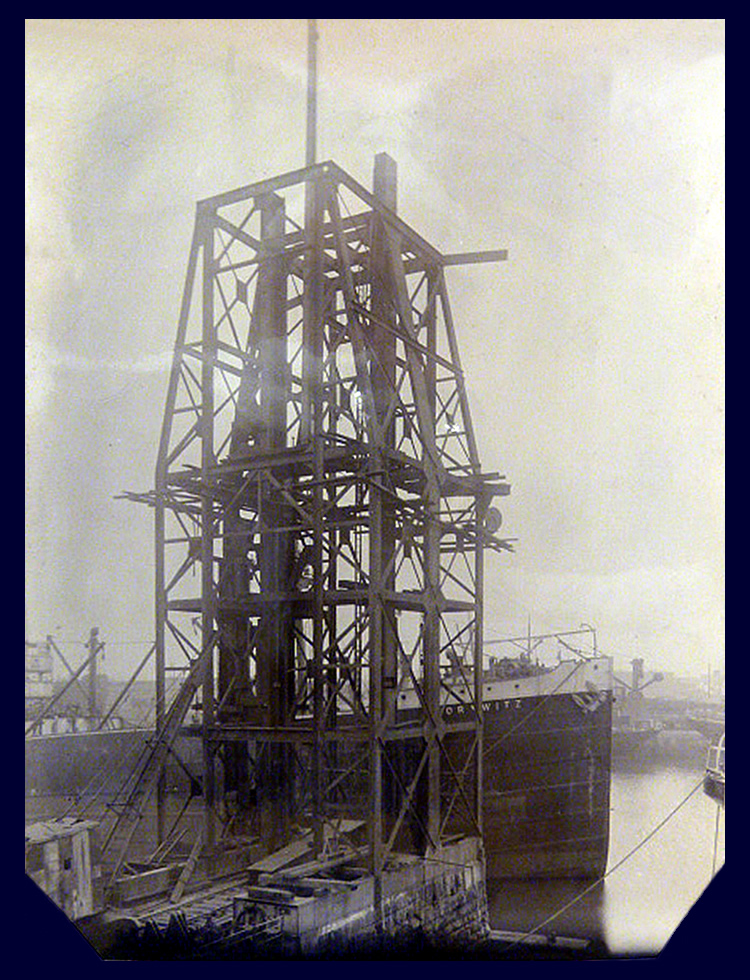 5th May 1912 - No. 5 hydraulic coal hoist under construction at Penarth Dock the work of Tannett Walker Limited. 