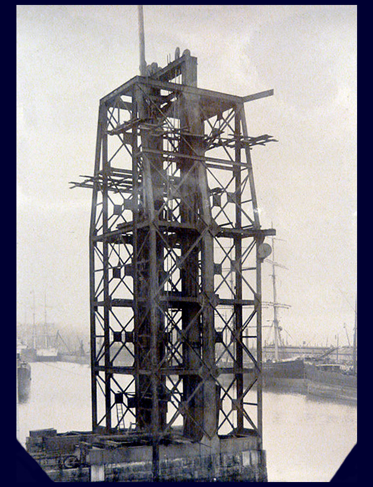 12th May 1912 - No. 5 hydraulic coal hoist under construction at Penarth Dock the work of Tannett Walker Limited. 