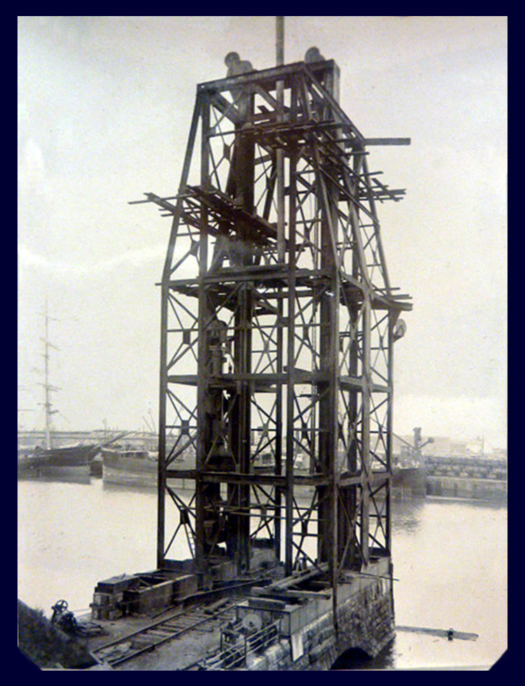 12th May 1912 - No. 5 hydraulic coal hoist under construction at Penarth Dock the work of Tannett Walker Limited. 