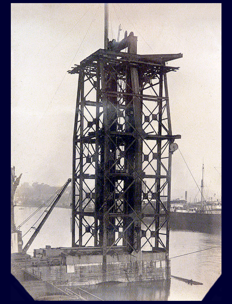 19th May 1912 - No. 5 hydraulic coal hoist under construction at Penarth Dock the work of Tannett Walker Limited.