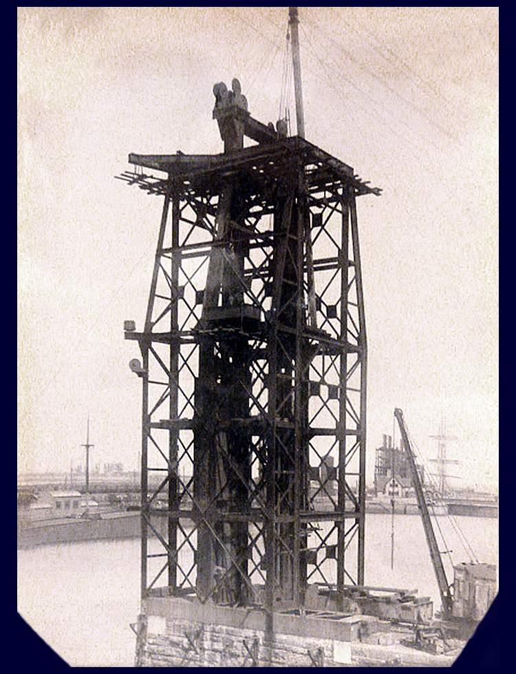 26th May 1912 - No. 5 hydraulic coal hoist under construction at Penarth Dock the work of Tannett Walker Limited.