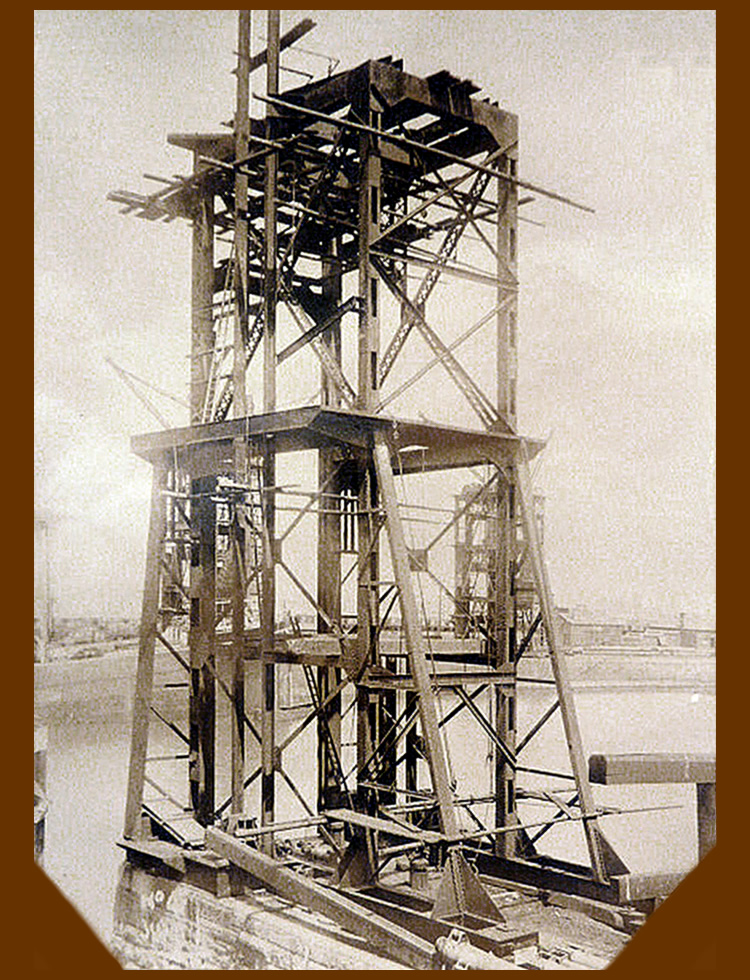 1st June 1913 - No. 4 hydraulic coal hoist under construction at Penarth Dock the work of the East Ferry Road Engineering Company Limited.