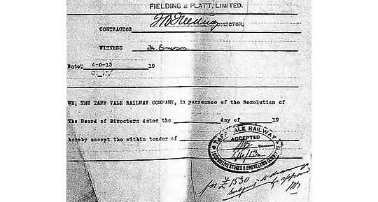 Fielding & Platt Form of Tender