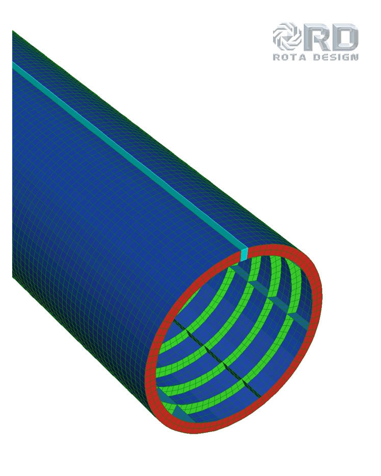 Structural Analysis of the river Ely Subway by Rota Design Limited - 2015 - a finite element model of the subway.
