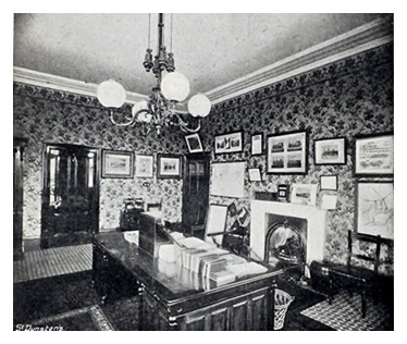 1898 - The Interior of Mr. A Beasley's Private Office, Taff Vale Railway, Cardiff.