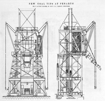 1901 - New Coal Tips at Penarth - Mr. T. Hurry Riches, M.Inst. C.E., Cardiff, Engineer