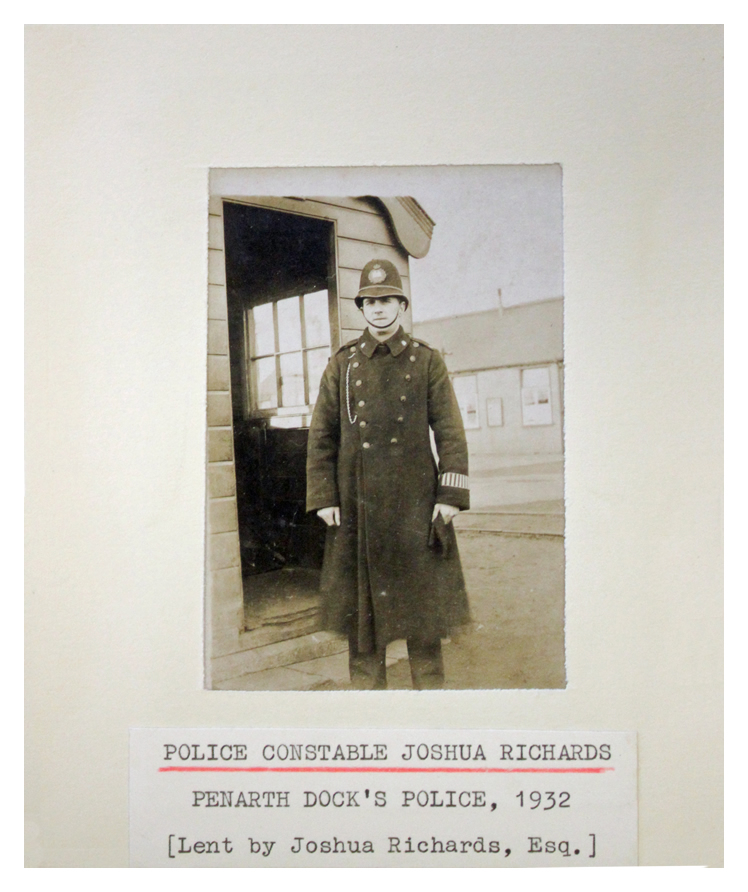 Police Constable Joshua Richards a serving officer of the Penarth Dock Police 1932