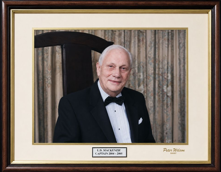 L. D. Mackenzie - the Captain of Dinas Powis Golf Club 2004 - 2005. 